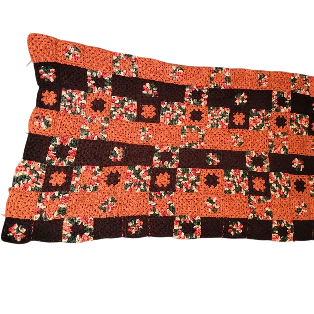 Handcrafted Apghan Crochet Blanket 2 ft 7 in x 4ft - Picture 2 of 5